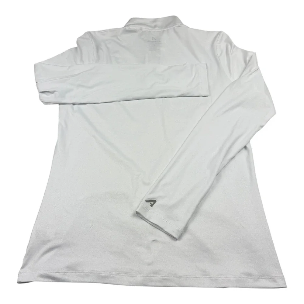 Antigua Indiana University Hoosiers Mens White Quarter Zip Mock Pullover‎ Small